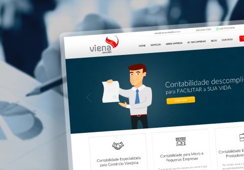 Construção de Site para Viena Contábil de Londrina