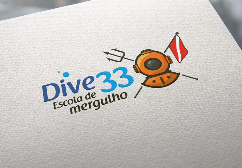Criação de Logotipo para Dive33 de Paraty