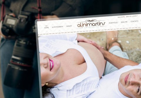 Criação de Sites Fotográfos, Estúdio Fotografia, Alini