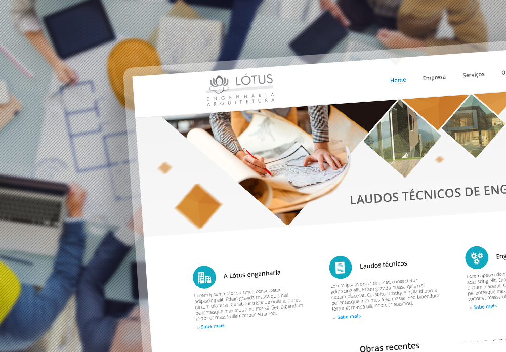 Criação do Site para Lotus Engenharia de Porto Alegre