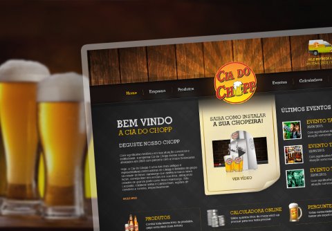 Desenvolvimento de Site para a Cia do Chopp de Novo Hamburgo